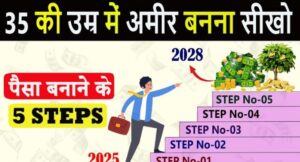 35 की उम्र में अमीर बनना शीखो, पैसे बनाने के 5 टिप्स । 2024